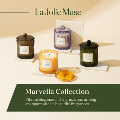 LA JOLIE MUSE Candle, Lavender Aromatherapy Candle,75 Hours Long Burning, 10 oz