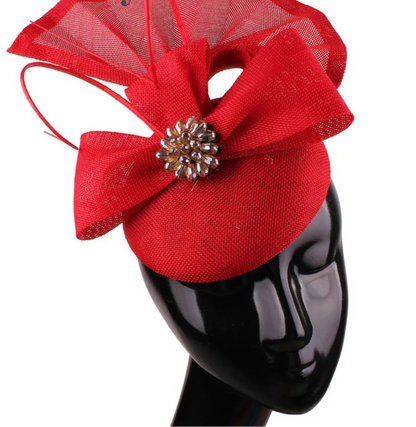 Flower Fascinator Hats Chapeau Cap Hair Accessories