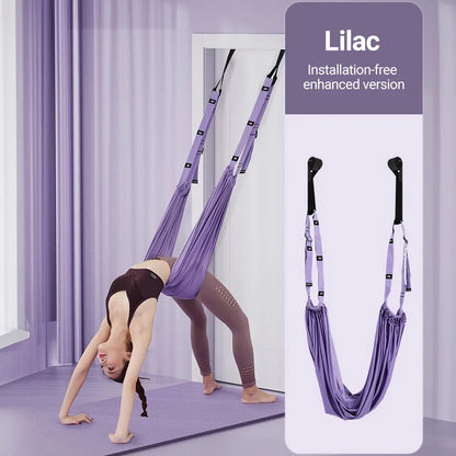 Aerial Yoga Strap Pull Rope Woman Hammock