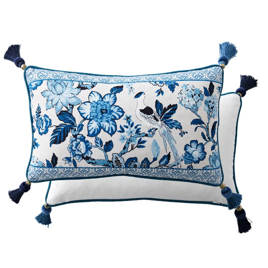 Cushion Cover Blue And White