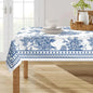 Blue Floral Tablecloths Washable