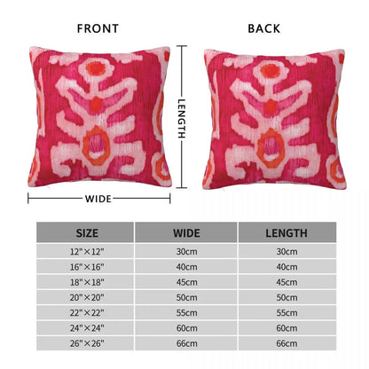 Pink & Orange Tribal Ikat Pillowcase Cushion Cover