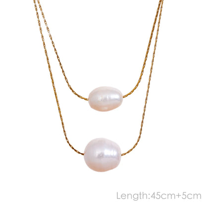 Natural Pearl Beads Chic Exquisite Necklace