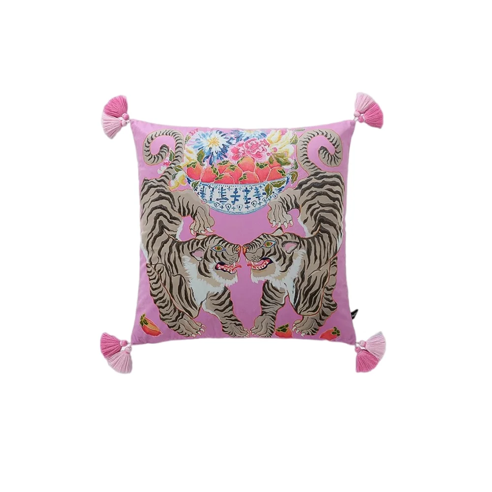 Luxury  Animals Decorative  Velvet Pillowcase