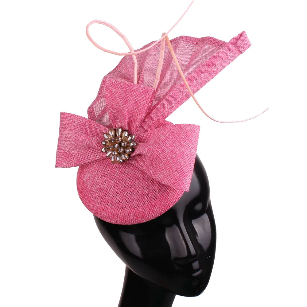 Flower Fascinator Hats Chapeau Cap Hair Accessories