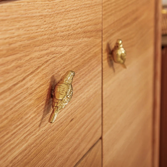 Brass Fortune Bird Knob Creative Drawer Cabinet Door Handles