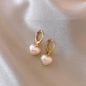 Pearl Heart Pendant Earrings