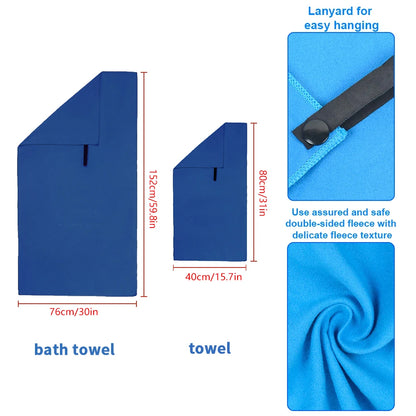 Ultra-Absorbent Microfiber Towel for Sport